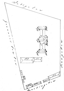 Planritning 1873, Lasarettet i Lund